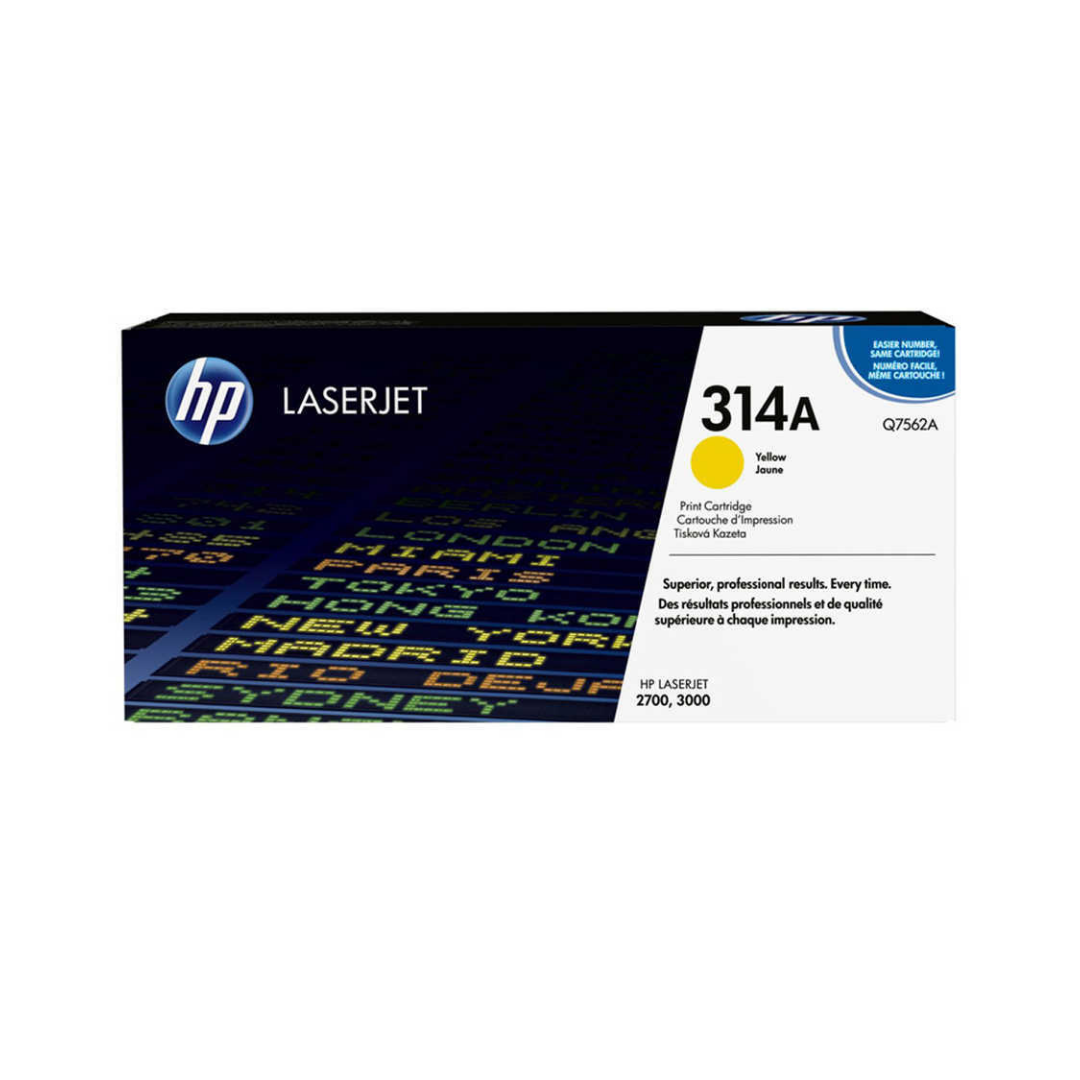 Hp 314A-Q7562A Sarı Orjinal Toner