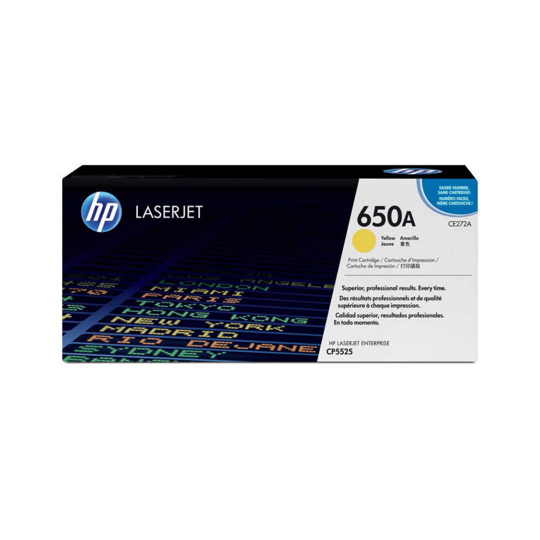 Hp 650A-CE272A Sarı Orjinal Toner