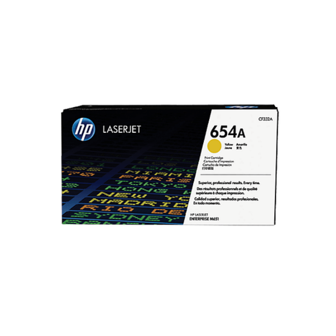 Hp 654A-CF332A Orjinal Sarı Toner