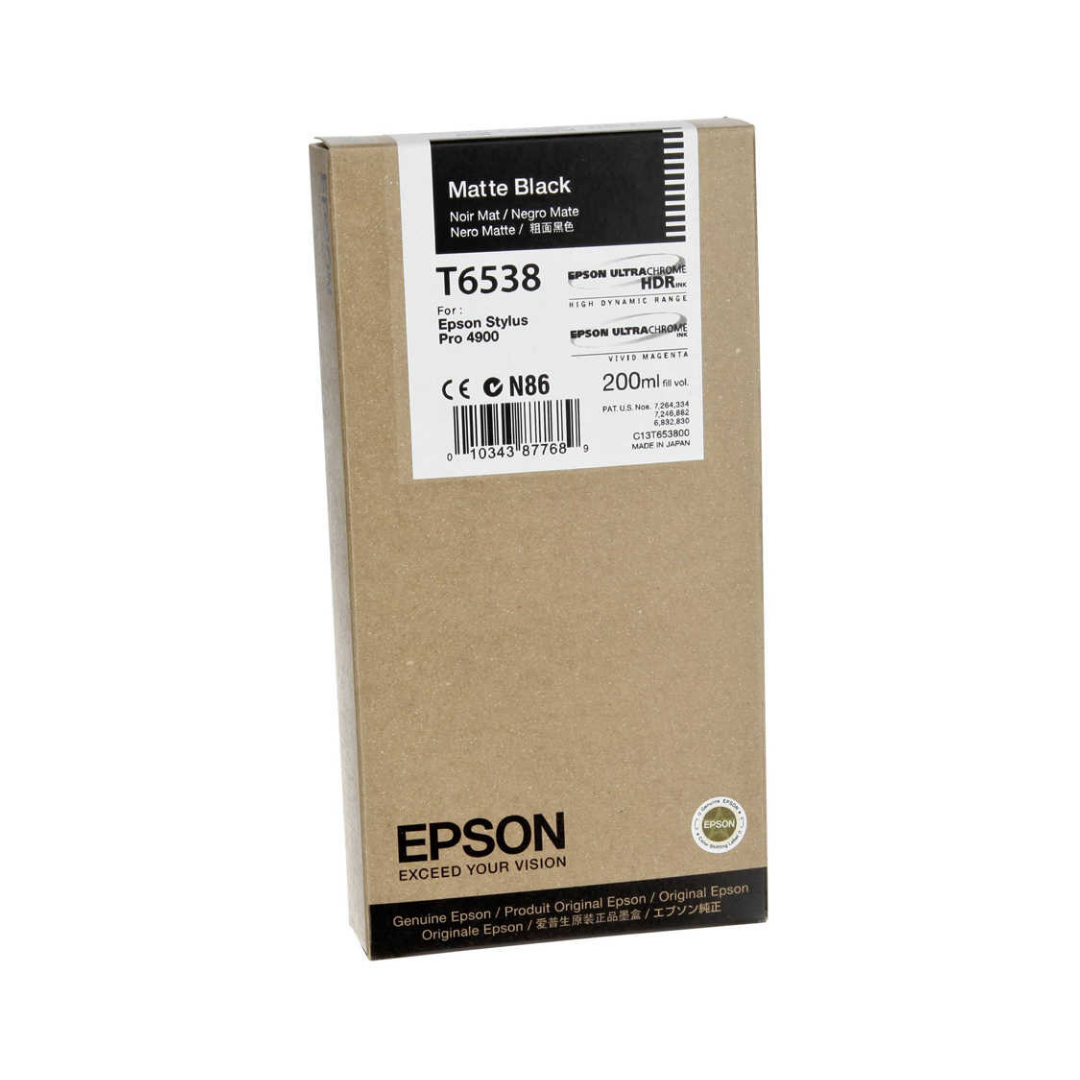 Epson T6538-C13T653800 Mat Siyah Orjinal Kartuş